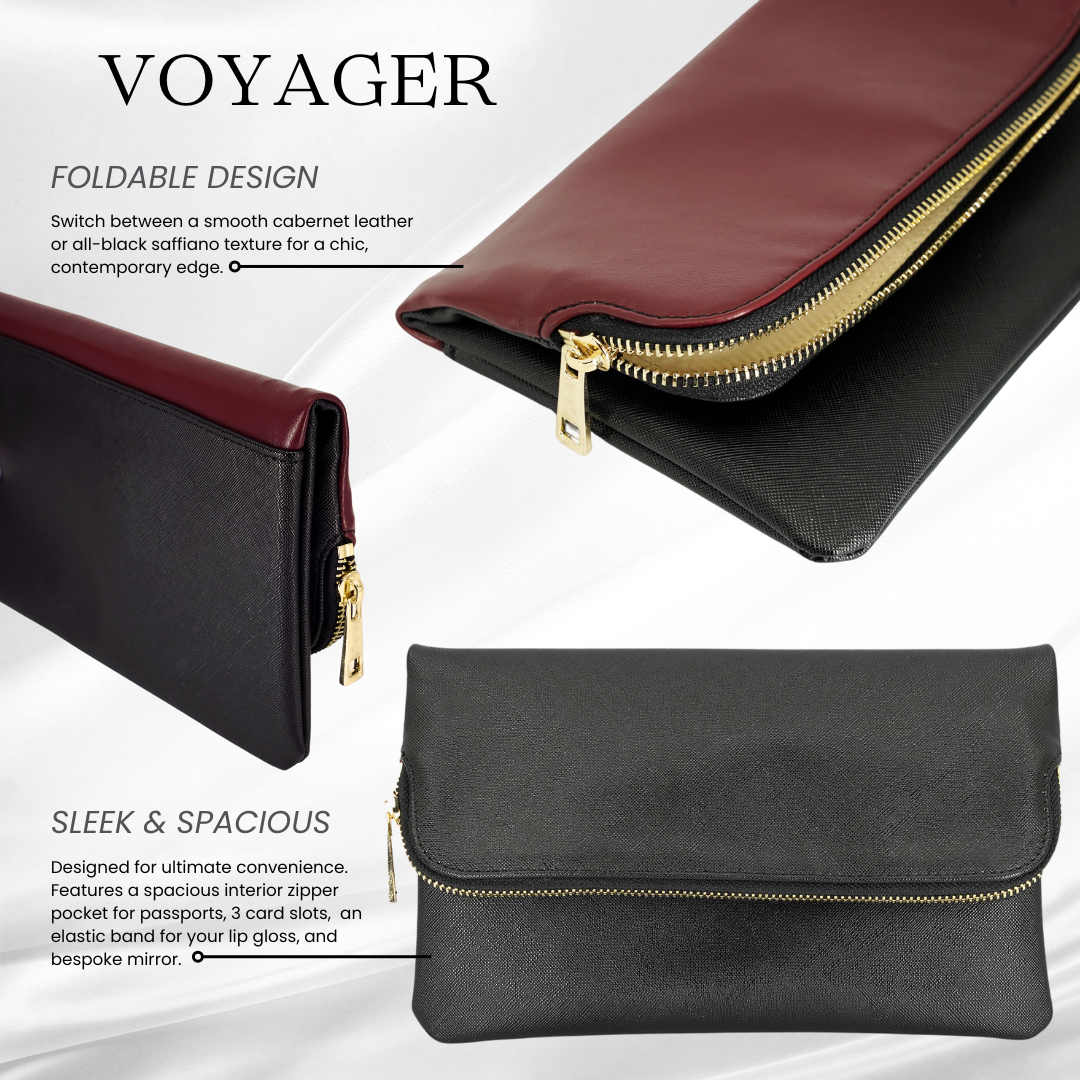 Black Cherry Voyager - Reversible Clutch